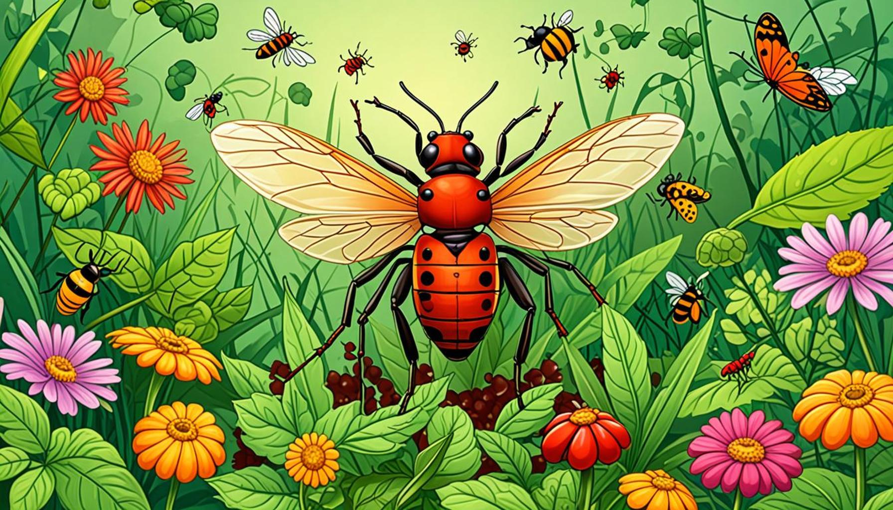 The role of beneficial insects in managing pests in home gardens