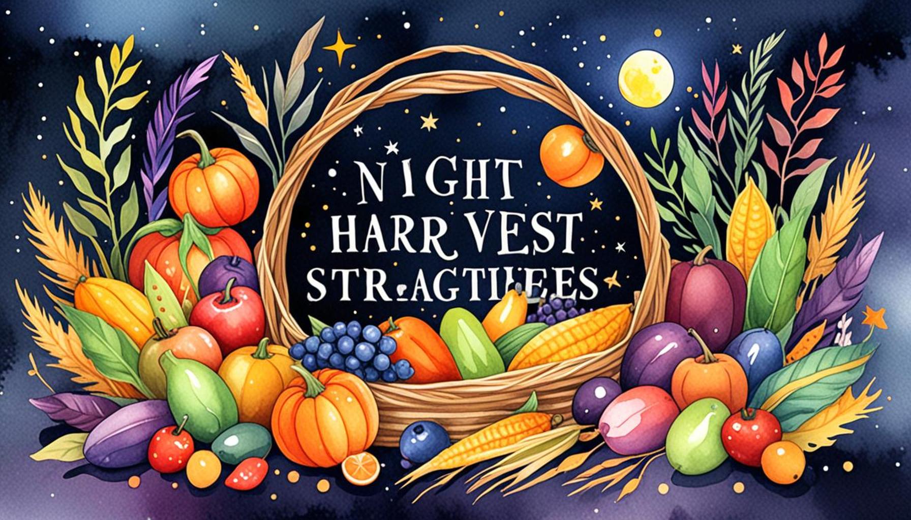 Night Harvesting Strategies: Benefits and Tips for Beginners